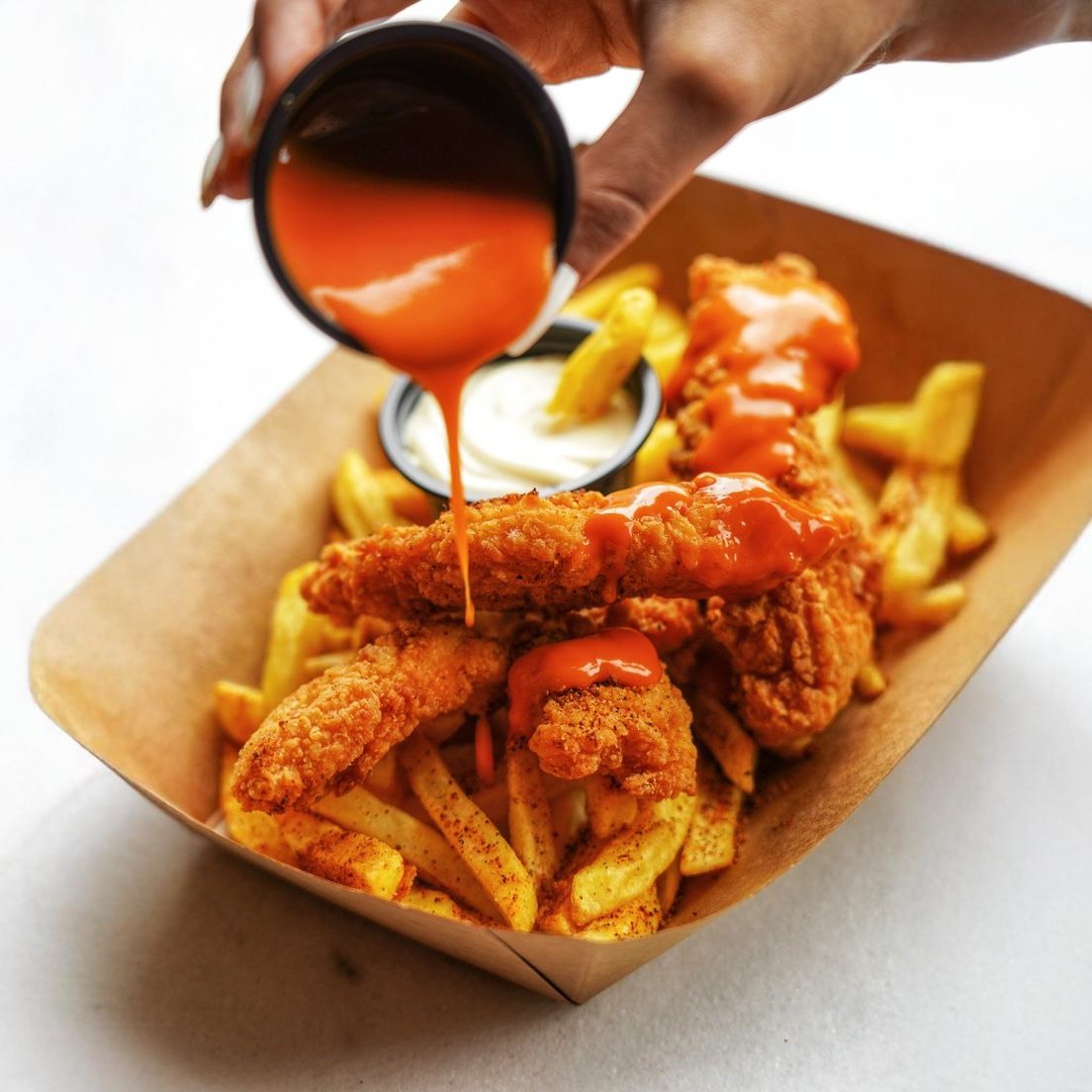 Fish and Chips Served at Tony's Whitburn Takeaway