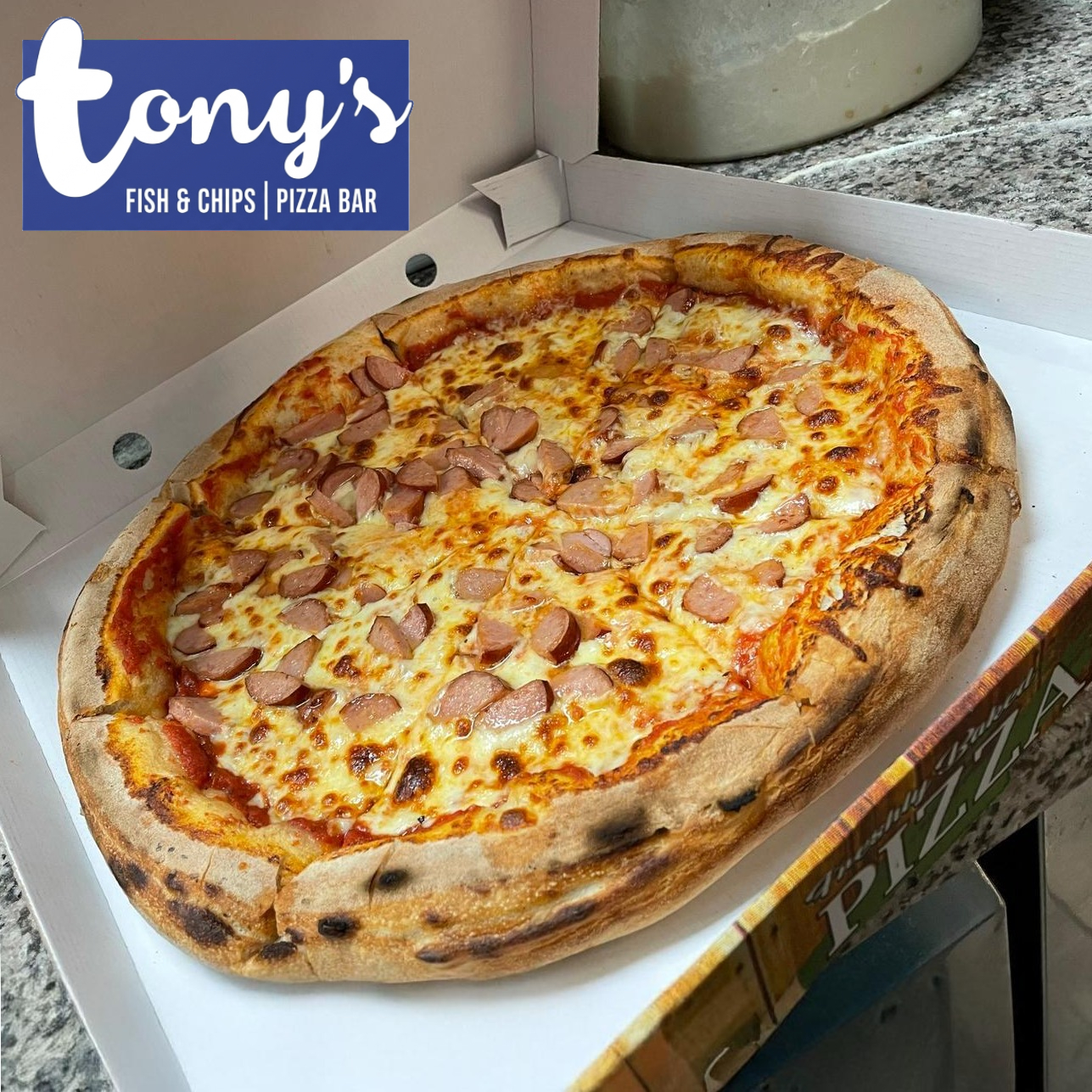Pizzas Served at Tony's Whitburn Takeaway